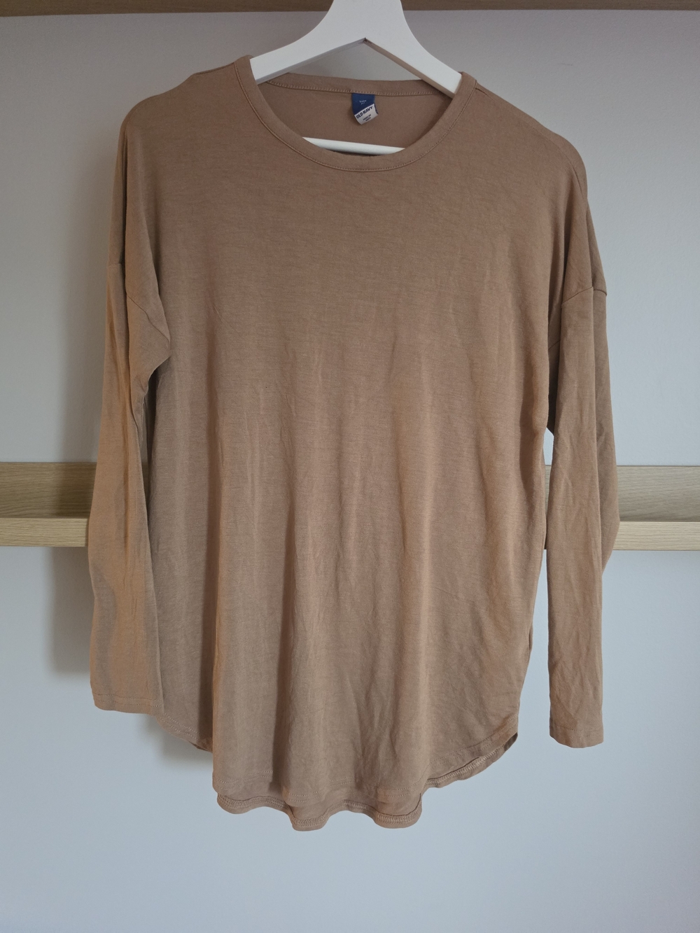 Old Navy Women's Long Sleeve Crewneck Tee - Tan